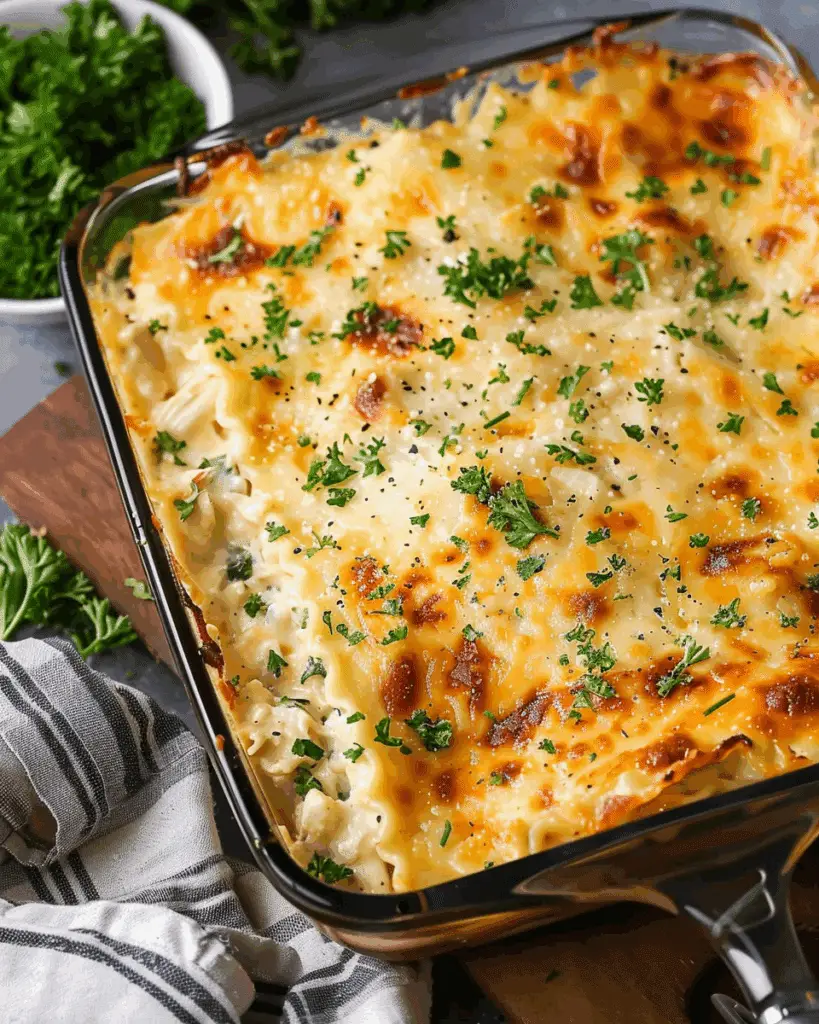 Chicken Alfredo Lasagna