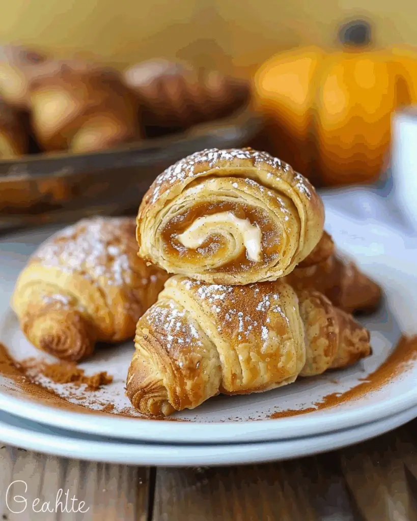 Pumpkin Cream Cheese Crescent Rolls