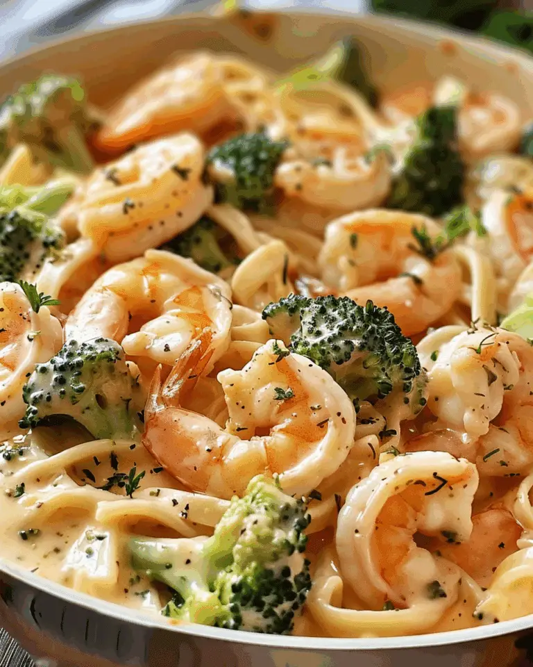 Shrimp and Broccoli Alfredo