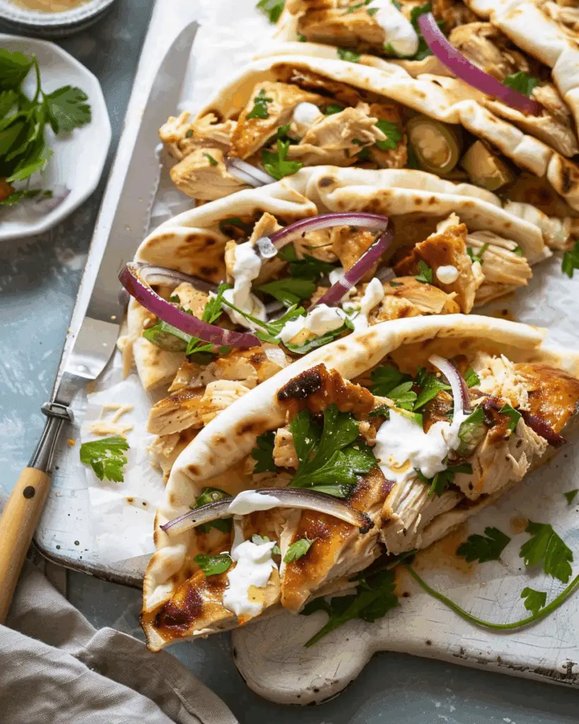 Chicken Pitas