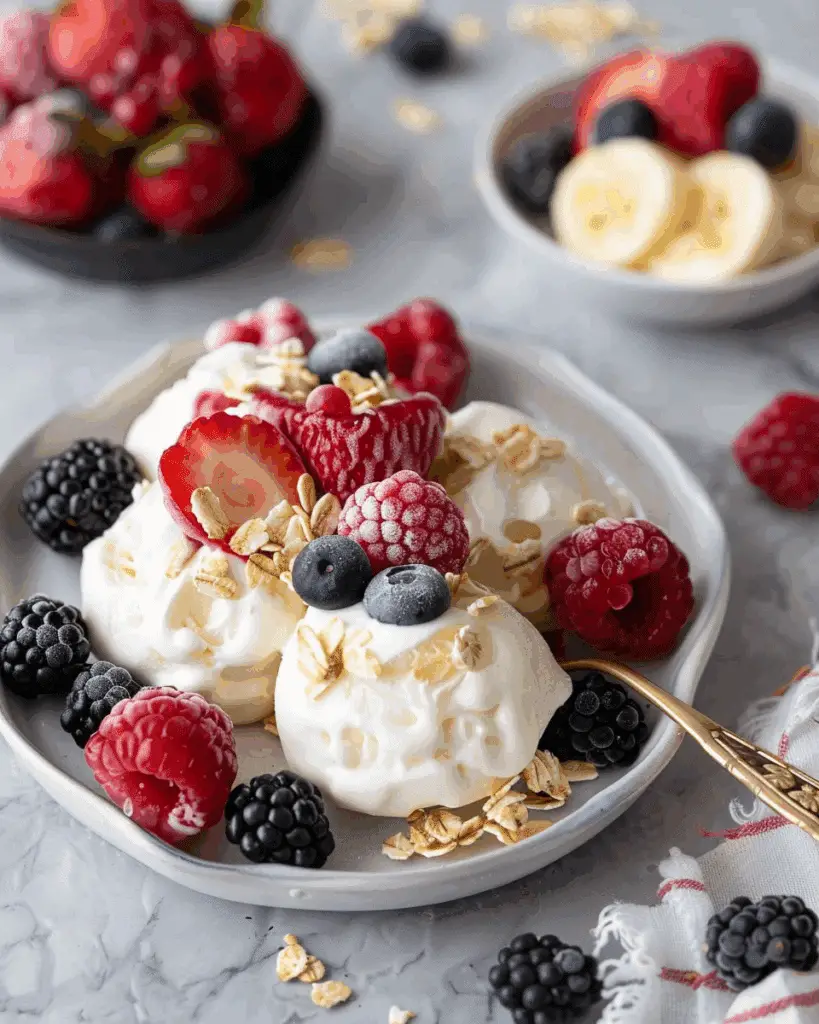 Frozen Vanilla Yogurt Bites