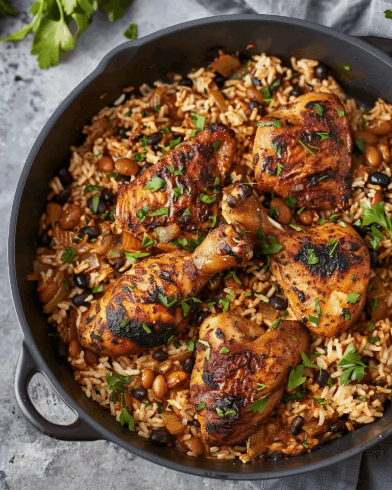 Spiced Chicken With Rice and Black-Eyed Peas