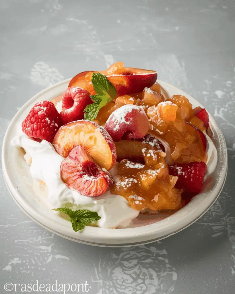 Nectarine Compote Dessert