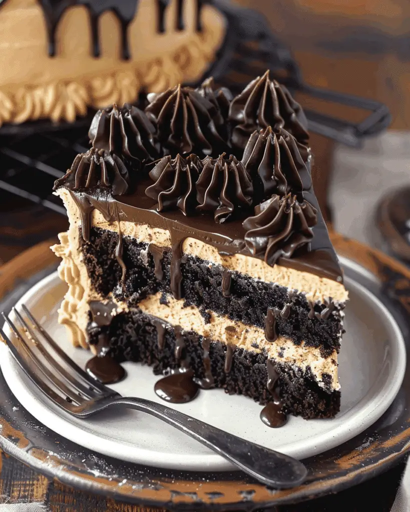 Peanut Butter Truffle Chocolate Cake Recipe
