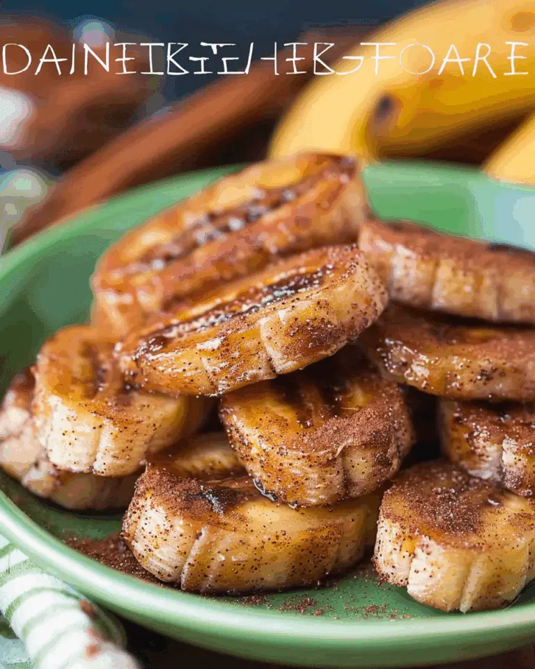 Pan Fried Cinnamon Bananas