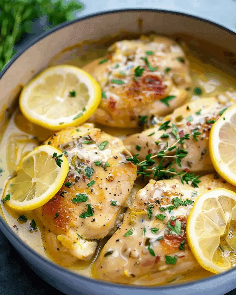 Slow Cooker Creamy Lemon Butter Chicken