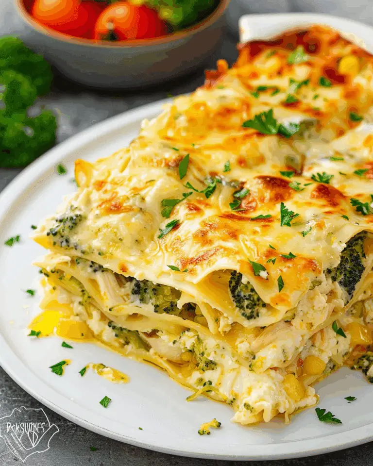 Chicken Broccoli Lasagna