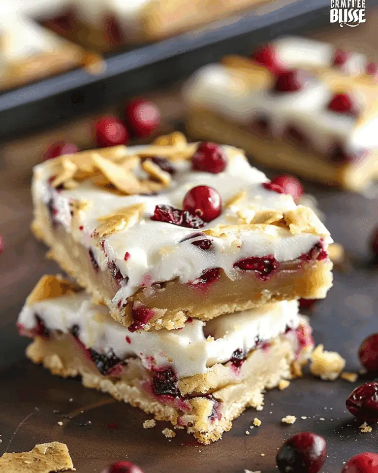 Cranberry Bliss Bars