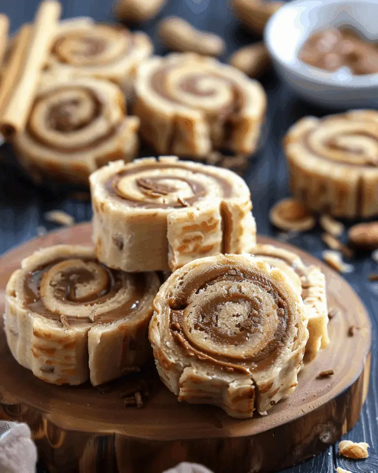 Keto Peanut Butter Pinwheels – No-Bake