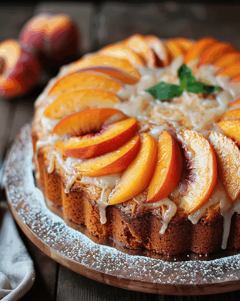 Summer Bliss Peach Cake