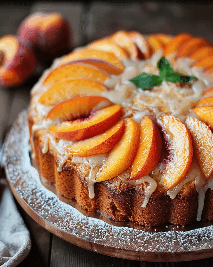 Summer Bliss Peach Cake