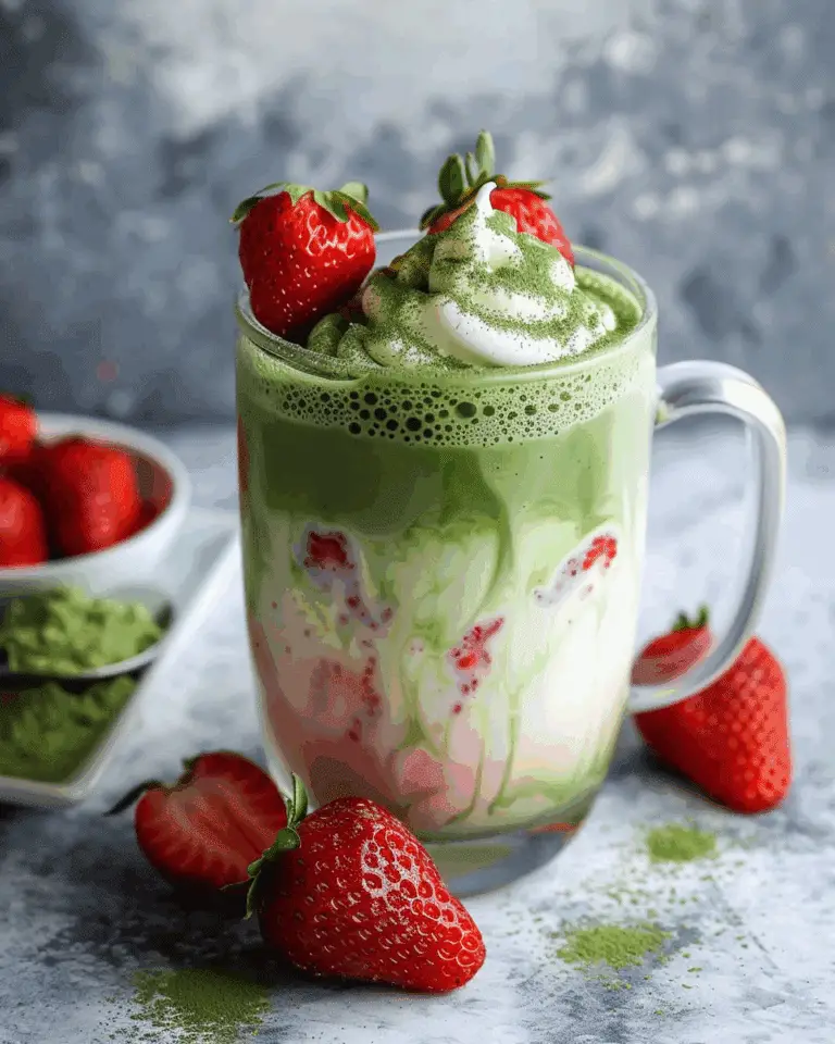 Strawberry Matcha Latte