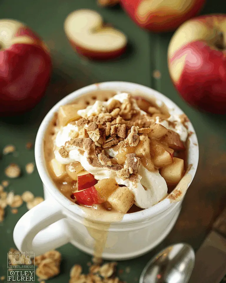 Minute Apple Pie in a Mug