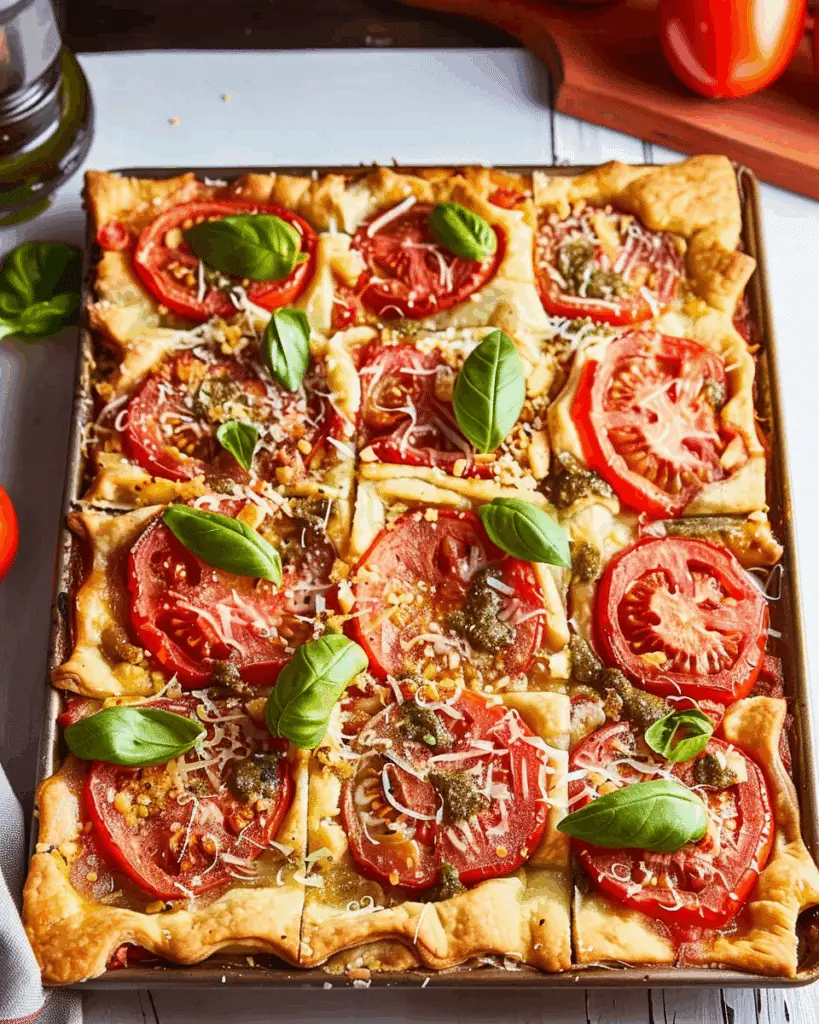 Slab Tomato Pie