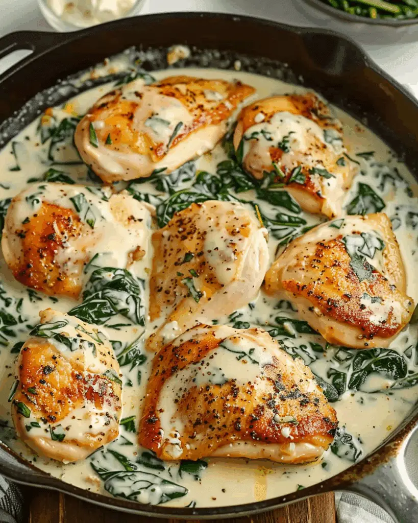 Creamy Chicken and Spinach