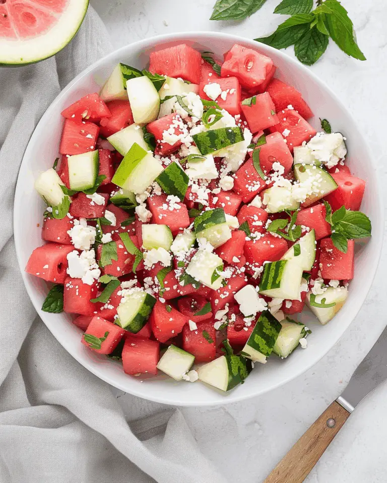 Feta Cheese and Watermelon Salad