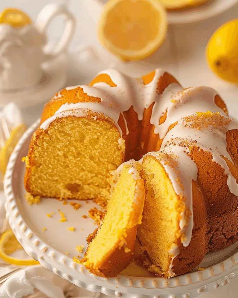Lemon Bundt Cake with Cake Mix