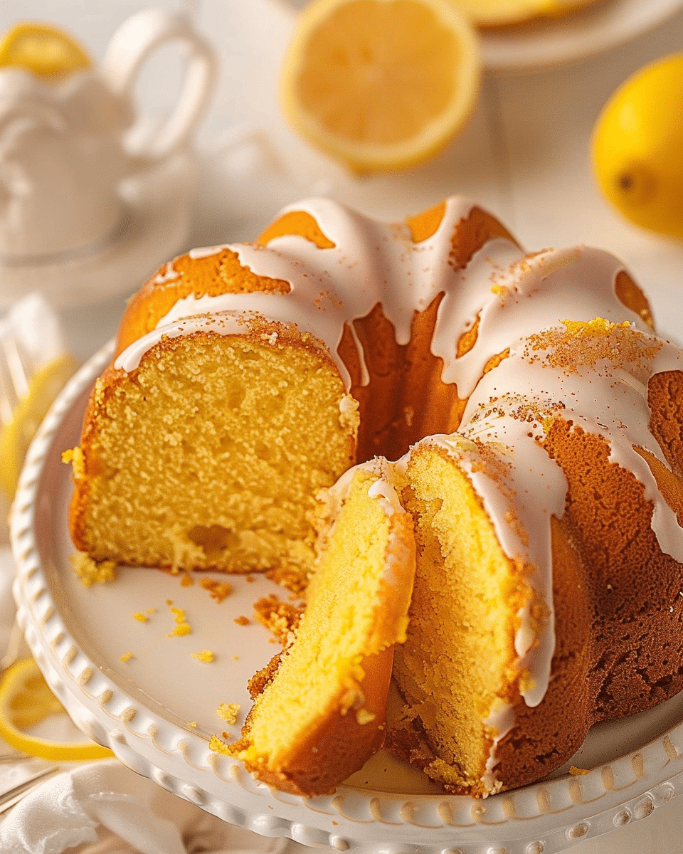 Lemon Bundt Cake with Cake Mix