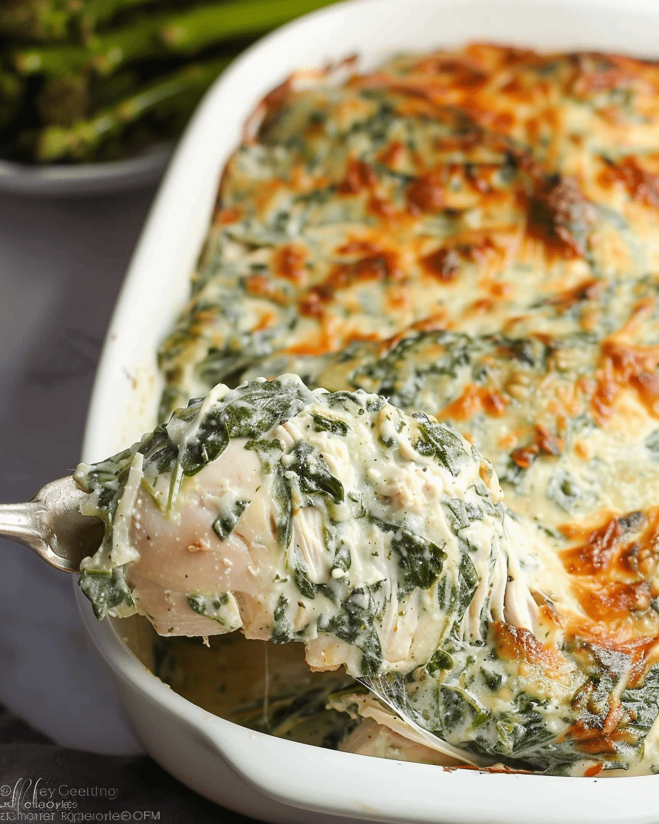 Spinach Dip Chicken Bake