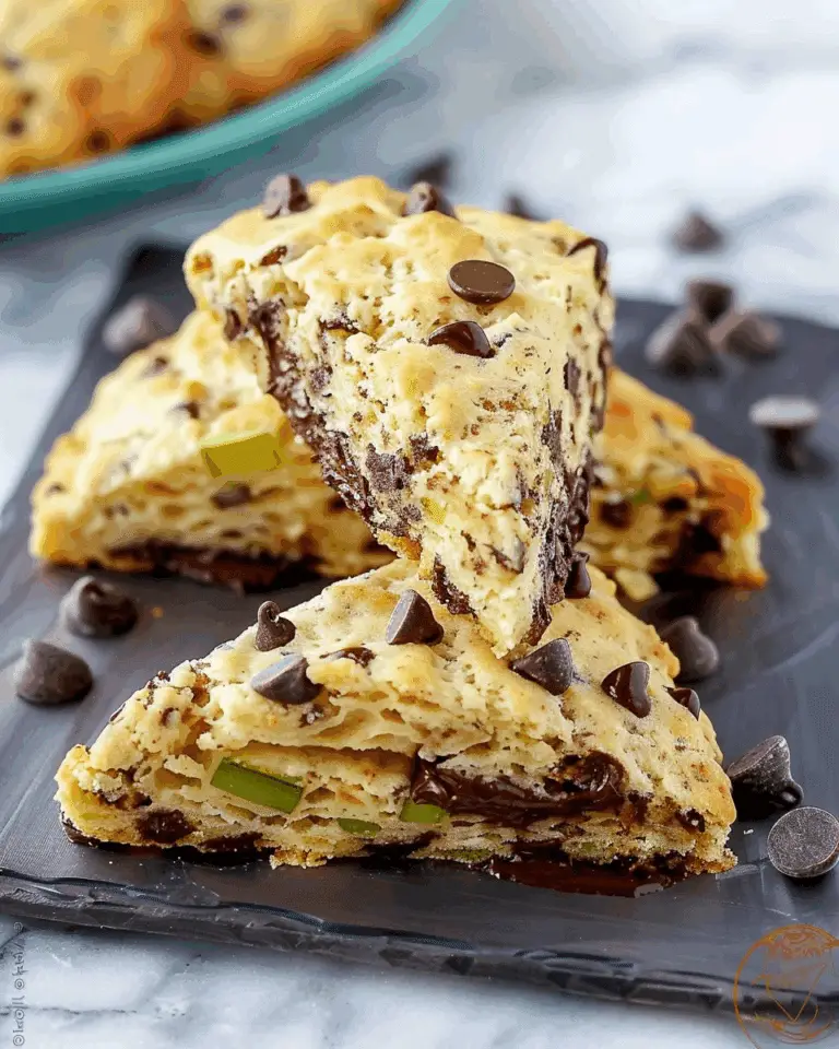 Chocolate Chip Zucchini Scones