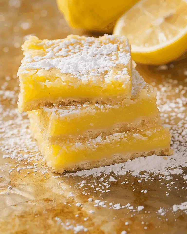 Lemon Bars with Shortbread Cookie Crust