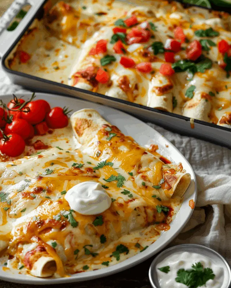 Creamy Chicken Enchiladas