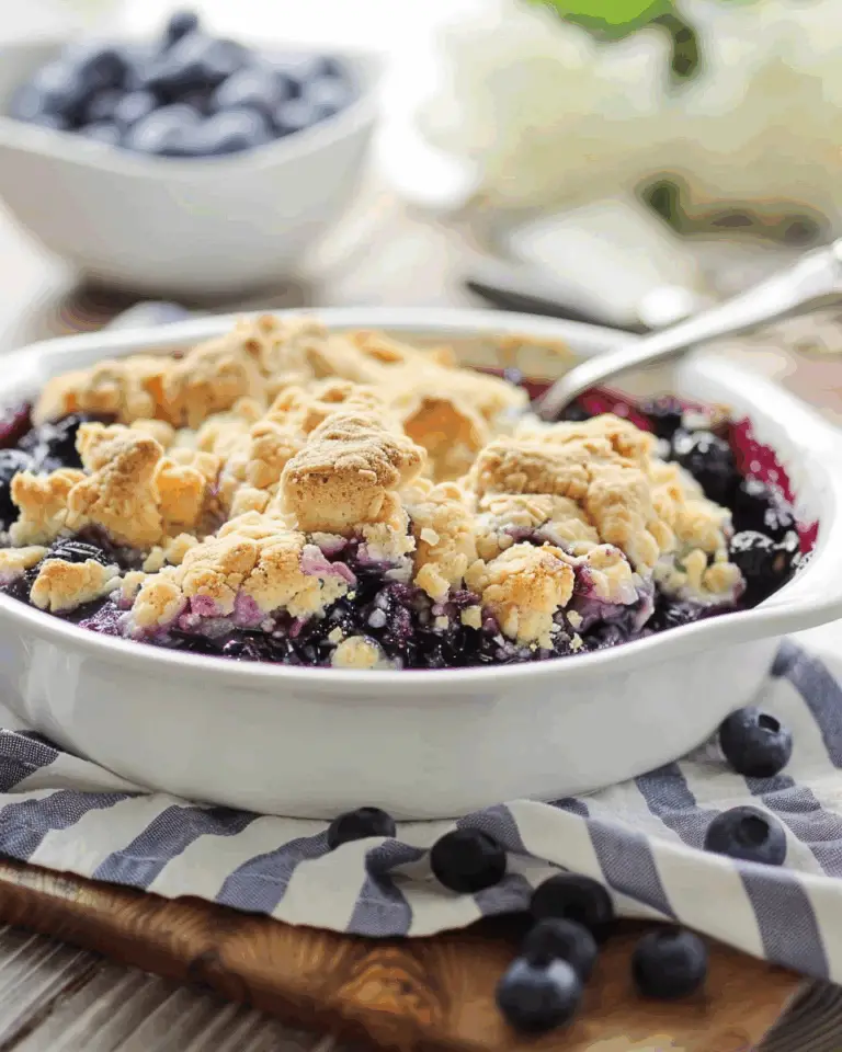 4-Ingredient Blueberry Cobbler