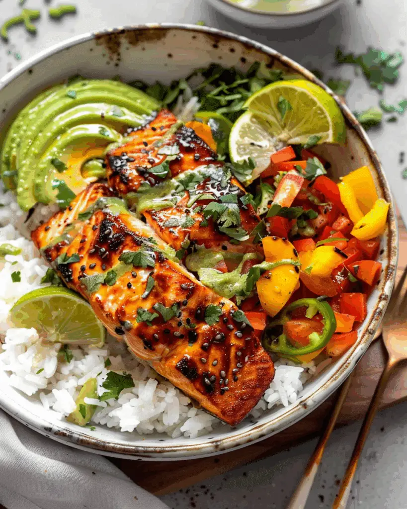 Chili Lime Salmon Bowls