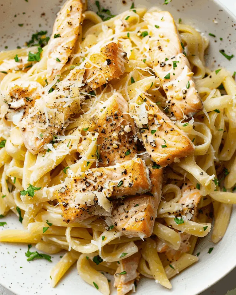 Garlic Butter Salmon Pasta
