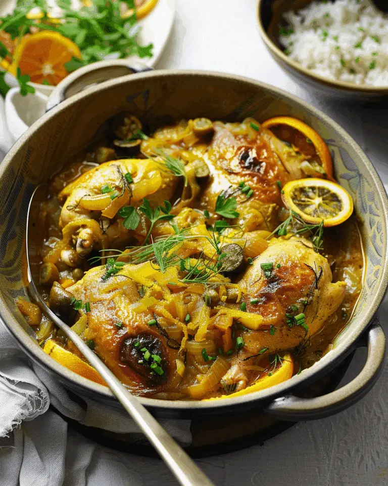 Chicken Tagine with Orange and Fennel
