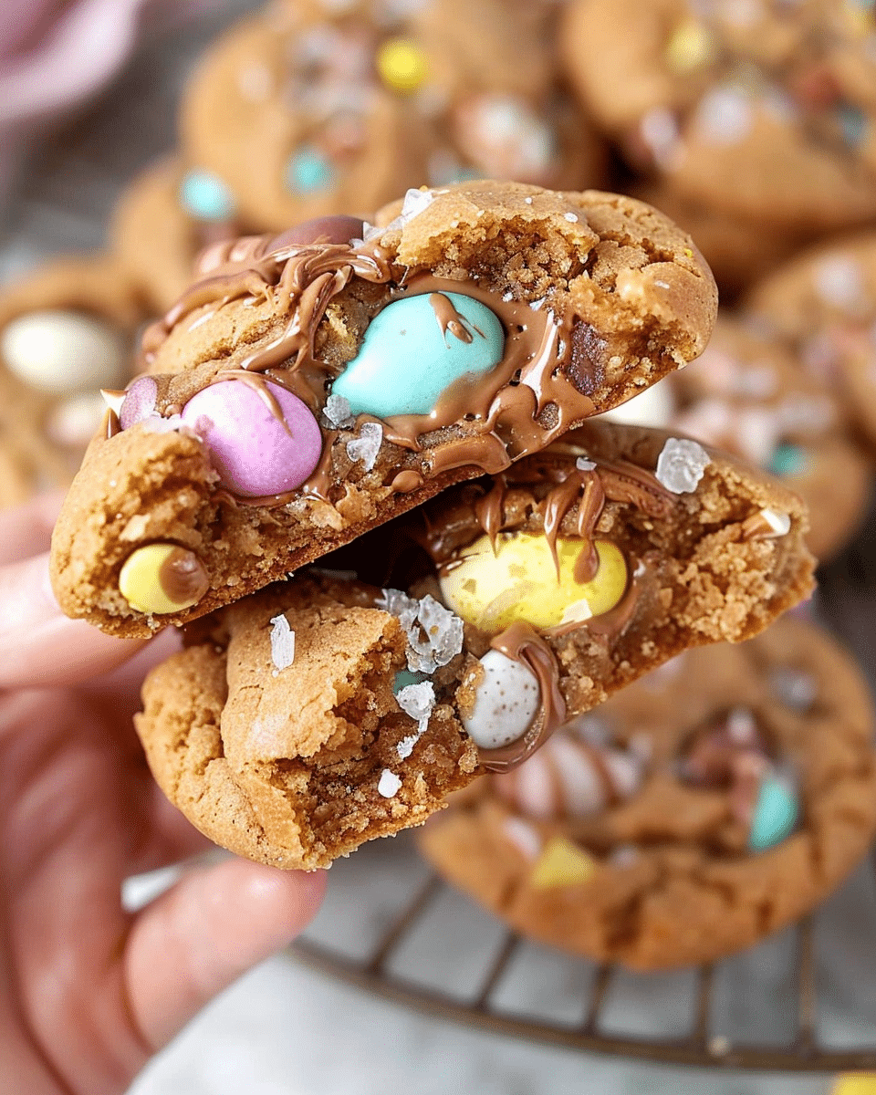 Crumbl Cadbury Egg Cookies