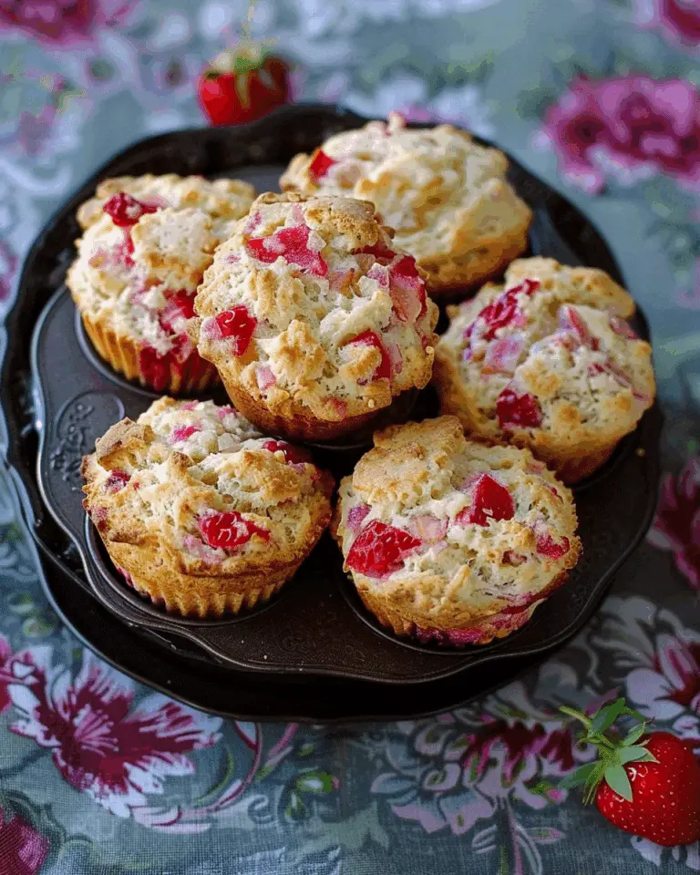 Strawberry Rhubarb Muffin Tin Scones