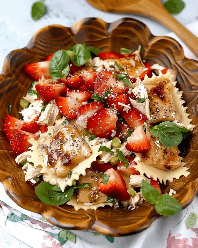 Strawberry Ravioli Chicken Salad