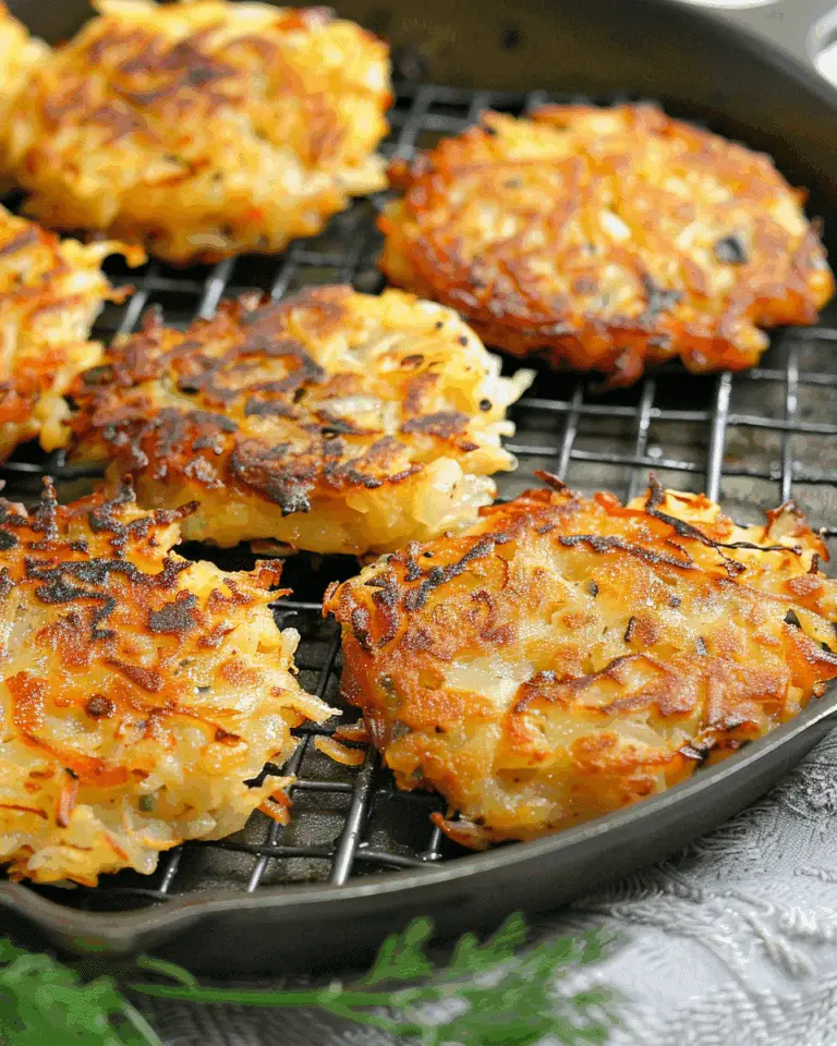 Crispy Cheesy Hash Brown Patties