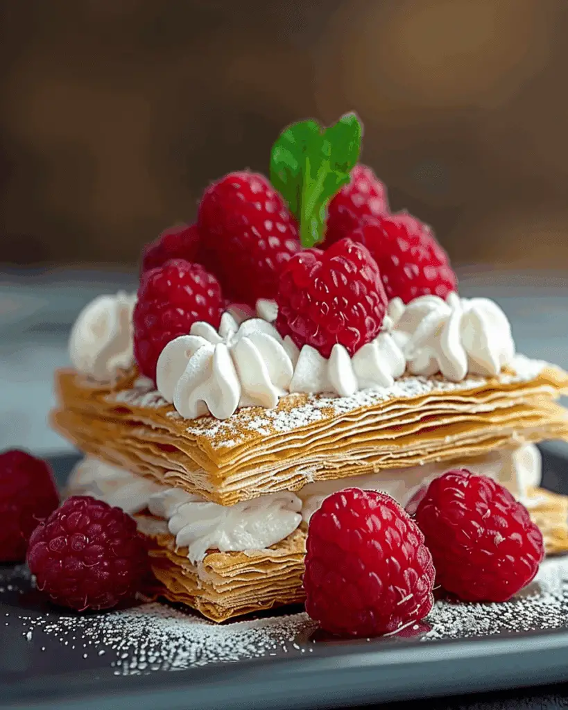 Raspberry Mille-Feuille Cookie