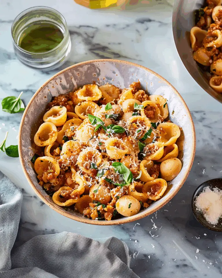 One Pan Orecchiette Pasta