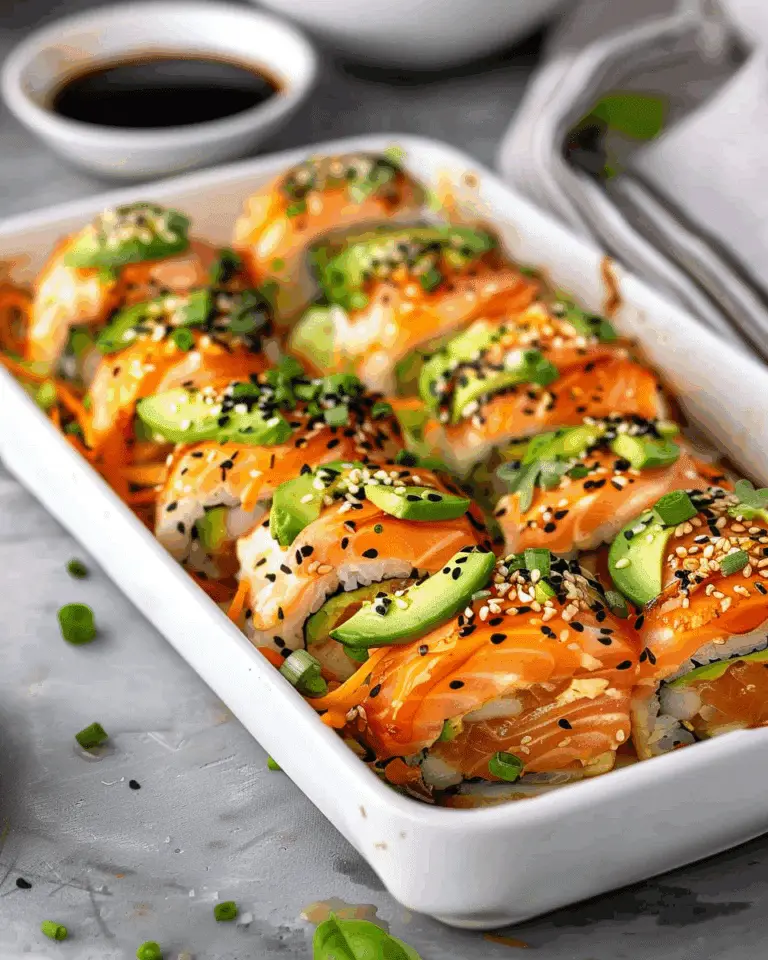 Salmon Sushi Bake