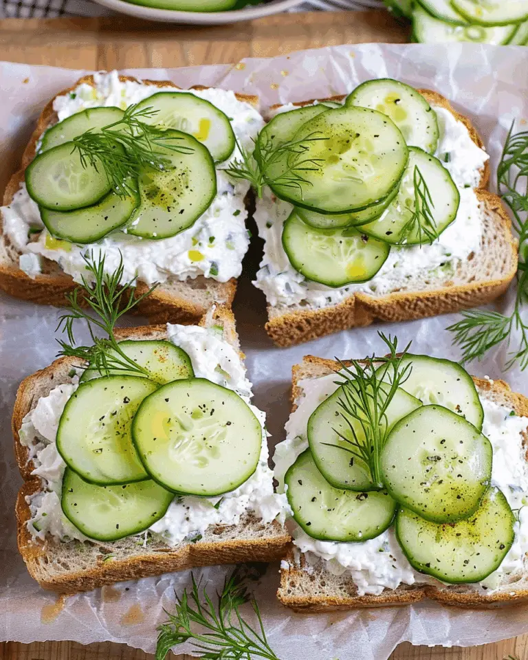 Cucumber Sandwiches Recepe