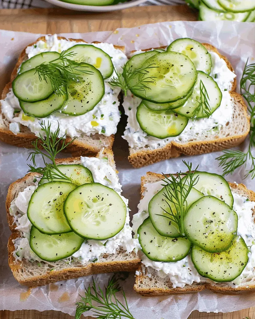 Cucumber Sandwiches Recepe