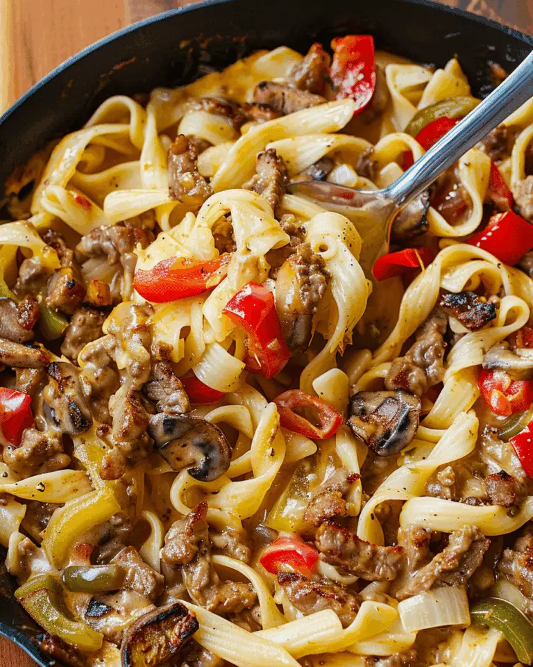 Philly Cheesesteak Pasta