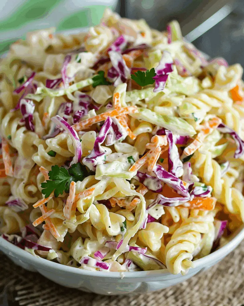 Coleslaw Pasta Salad