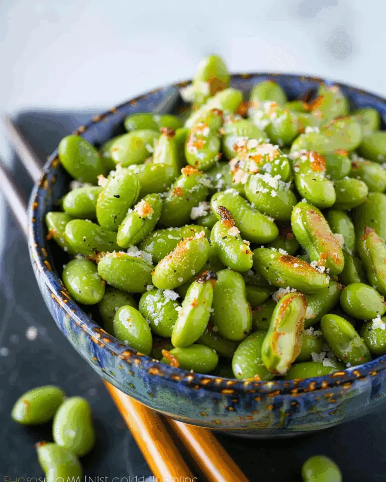 Parmesan Garlic Roasted Edamame