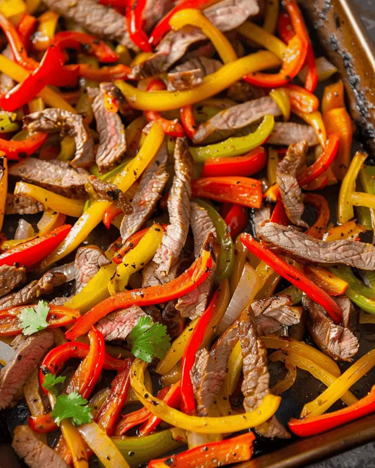 Sheet Pan Steak Fajitas recipe