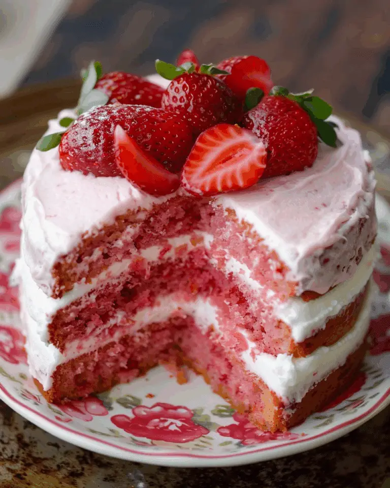 Delicious Strawberry Cake