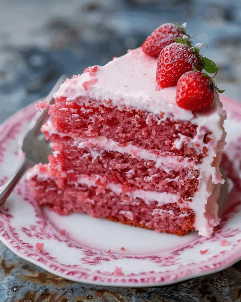 Delicious Strawberry Cake