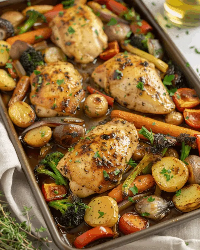 Sheet pan balsamic chicken
