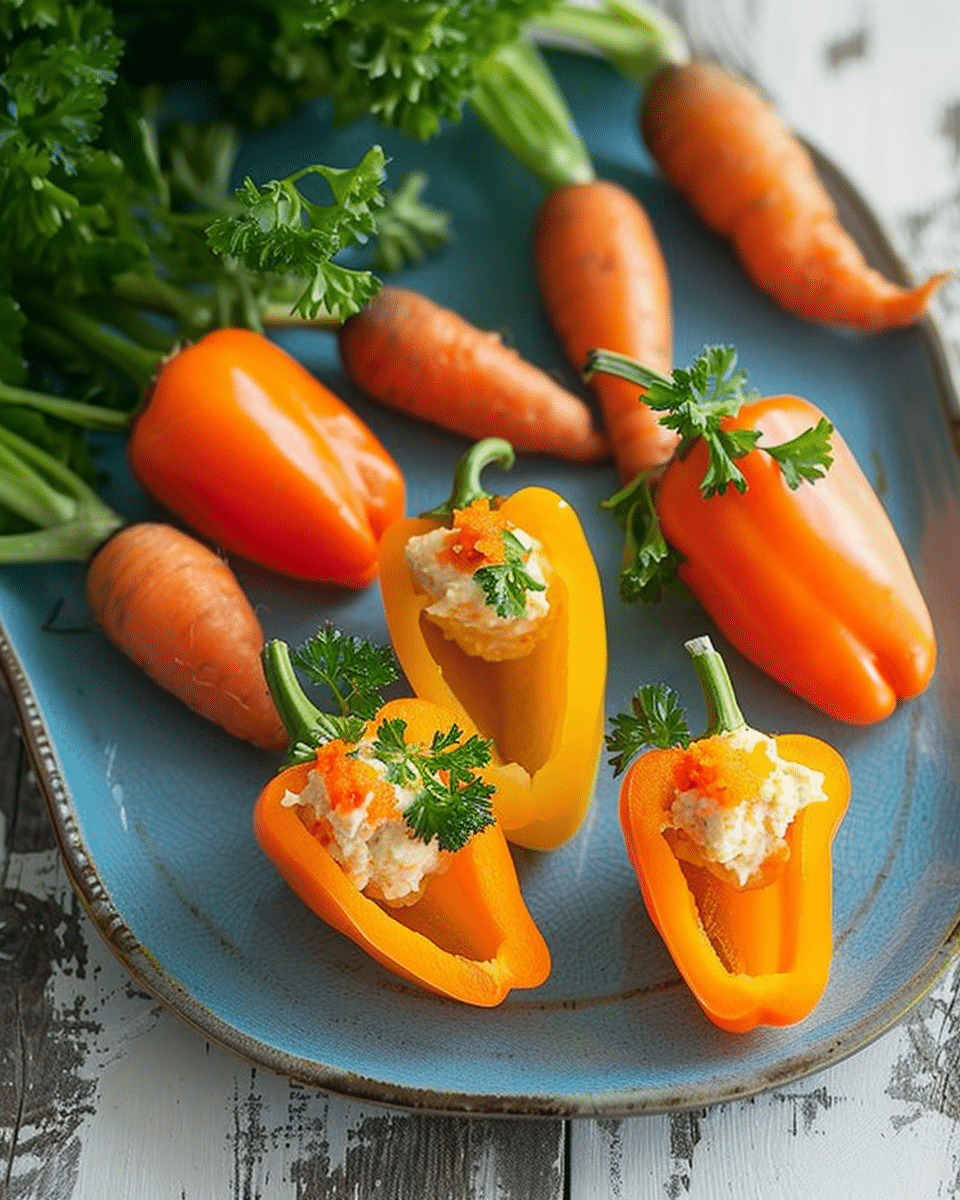 Easter Mini Bell Pepper Carrots
