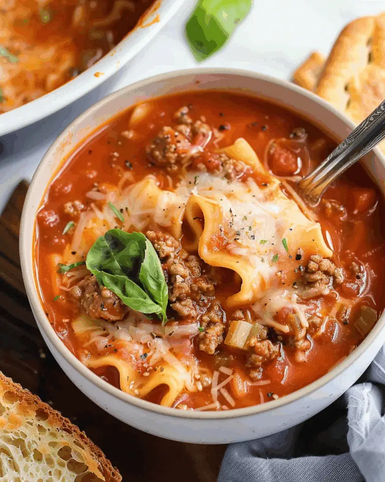 Easy Lasagna Soup