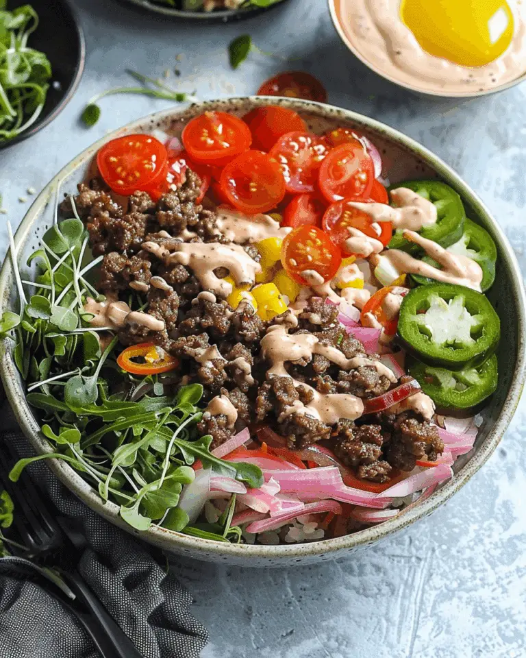 Easy Weeknight Burger Bowl