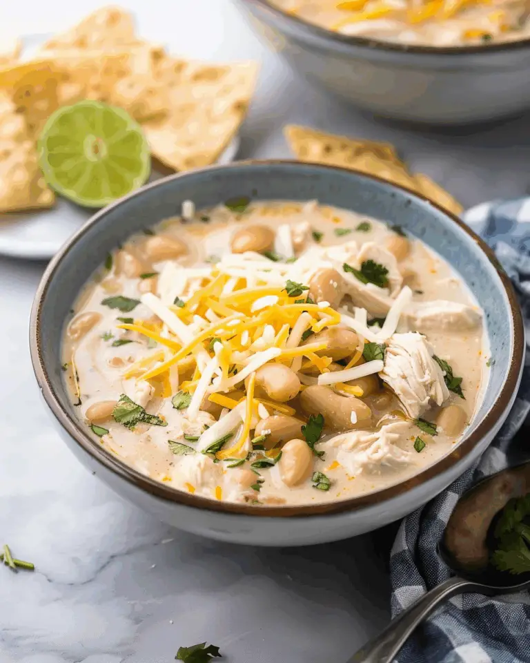 Creamy Slow Cooker White Chicken Chili